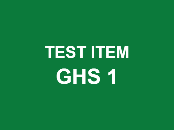 Payment test item, GHS 1