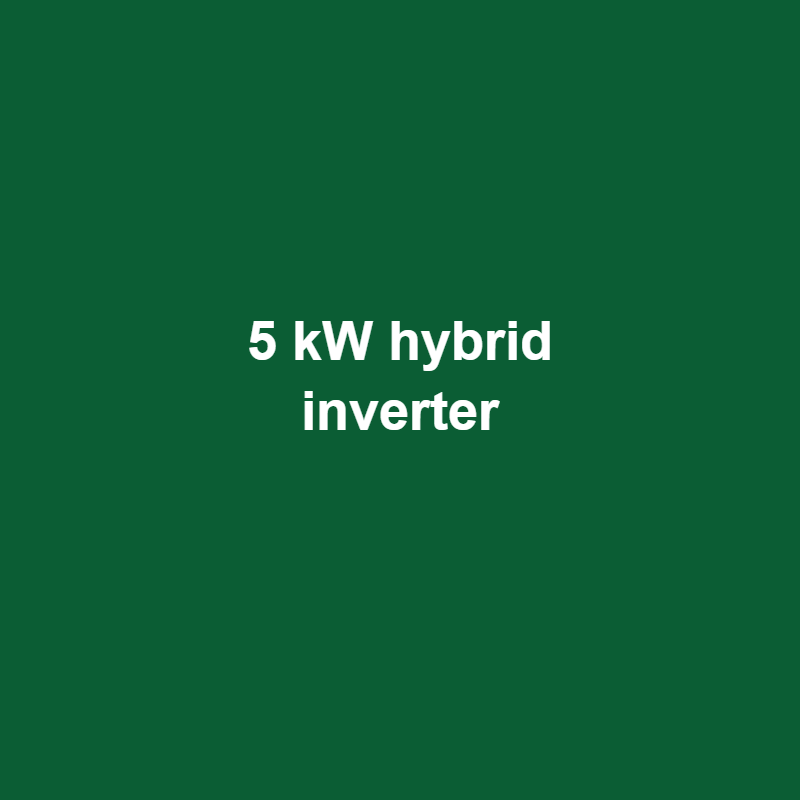 5 kW Hybrid Inverter (single phase) (demo product photo)